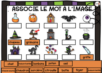 Jeu TNI et Boom Cards - OCTOBRE - Jouer avec les mots - Prof Numéric