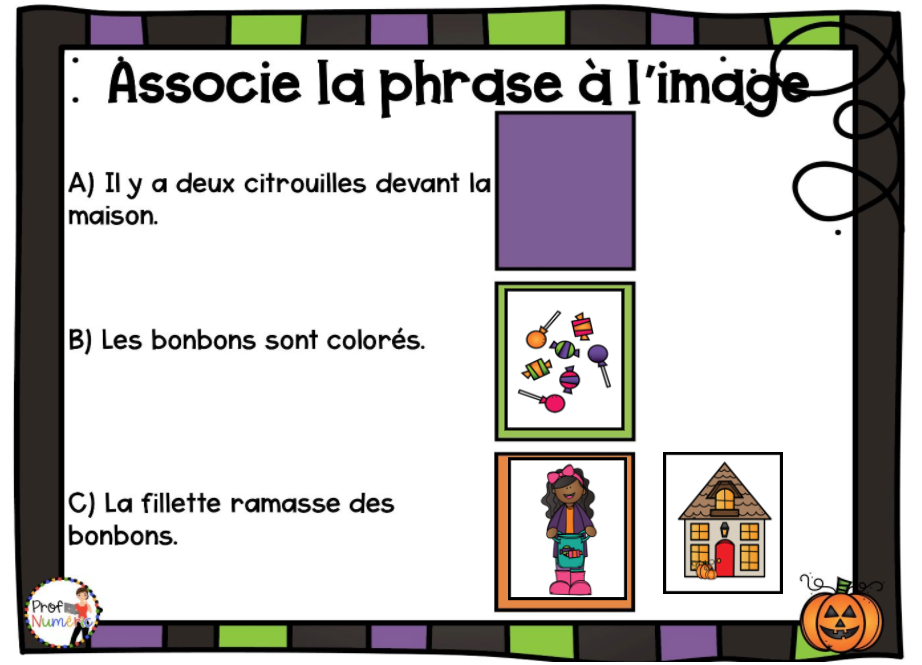 Jeu TNI et Boom Cards - OCTOBRE - Jouer avec les mots - Prof Numéric