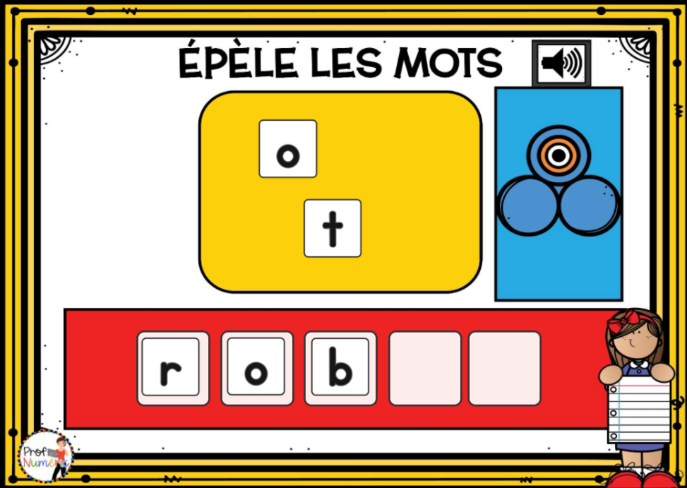 Jeu TNI et Boom Cards - SEPTEMBRE - Jouer avec les mots - Prof Numéric