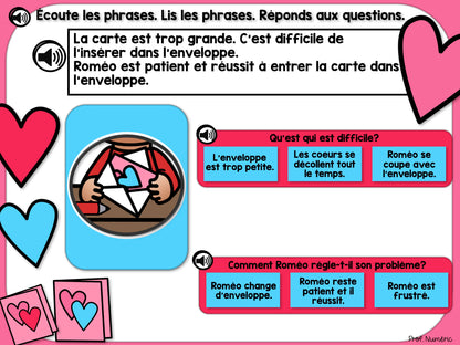 BOOM CARDS - Histoires AUDIO + Questions de compréhension - Prof Numéric