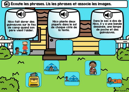 BOOM CARDS - Histoires AUDIO + Questions de compréhension - Prof Numéric