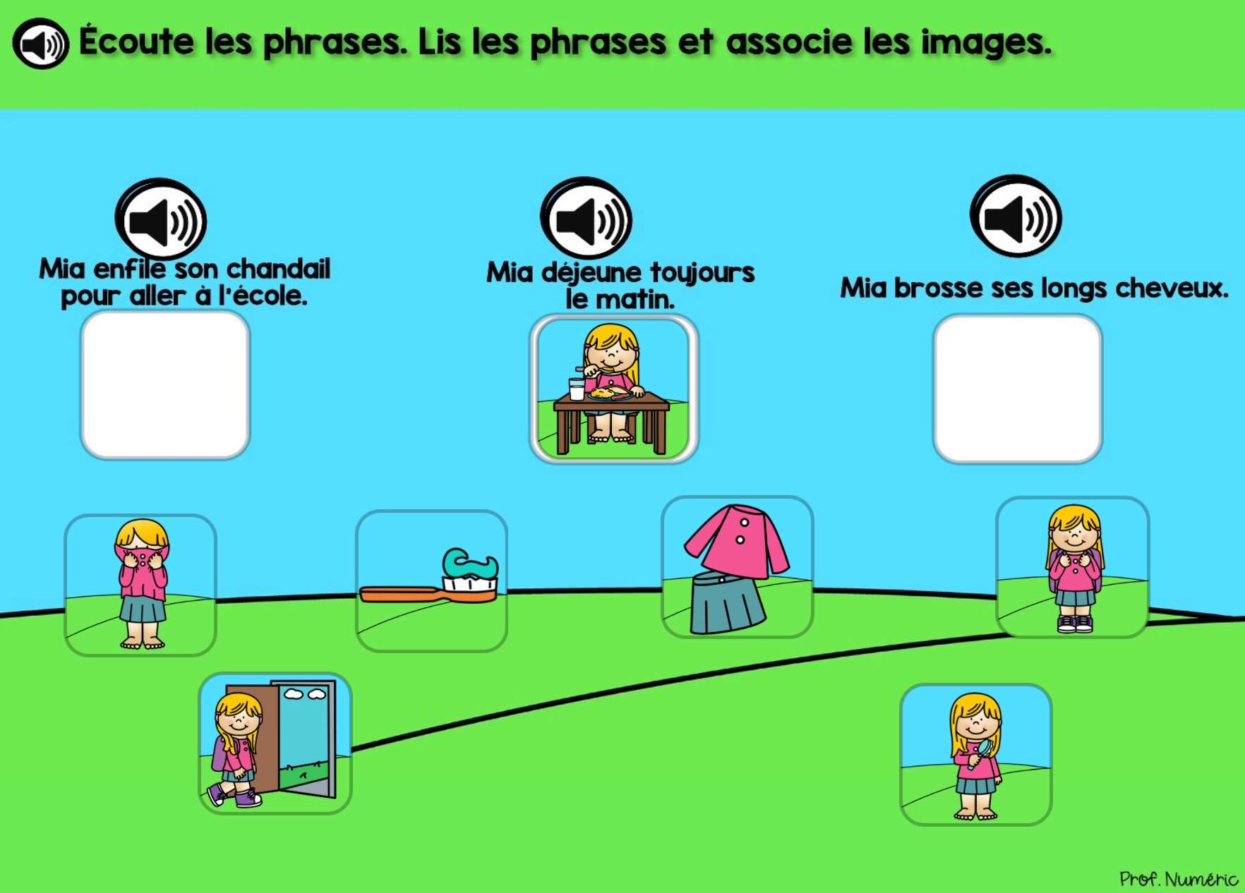 BOOM CARDS - Histoires AUDIO + Questions de compréhension - Prof Numéric