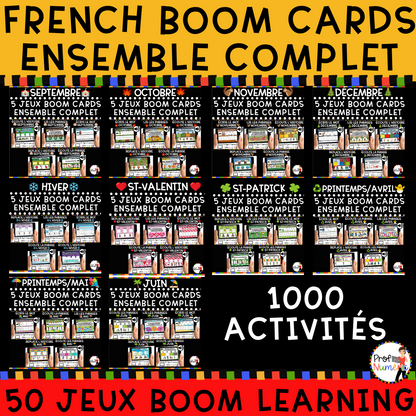 1000 Boom Cards - 5 Au Quotidien - ENSEMBLE COMPLET