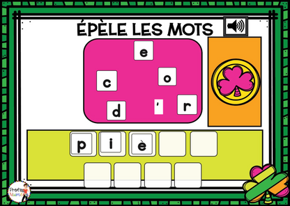 Jeu TNI et Boom Cards - MARS - Jouer avec les mots - Prof Numéric