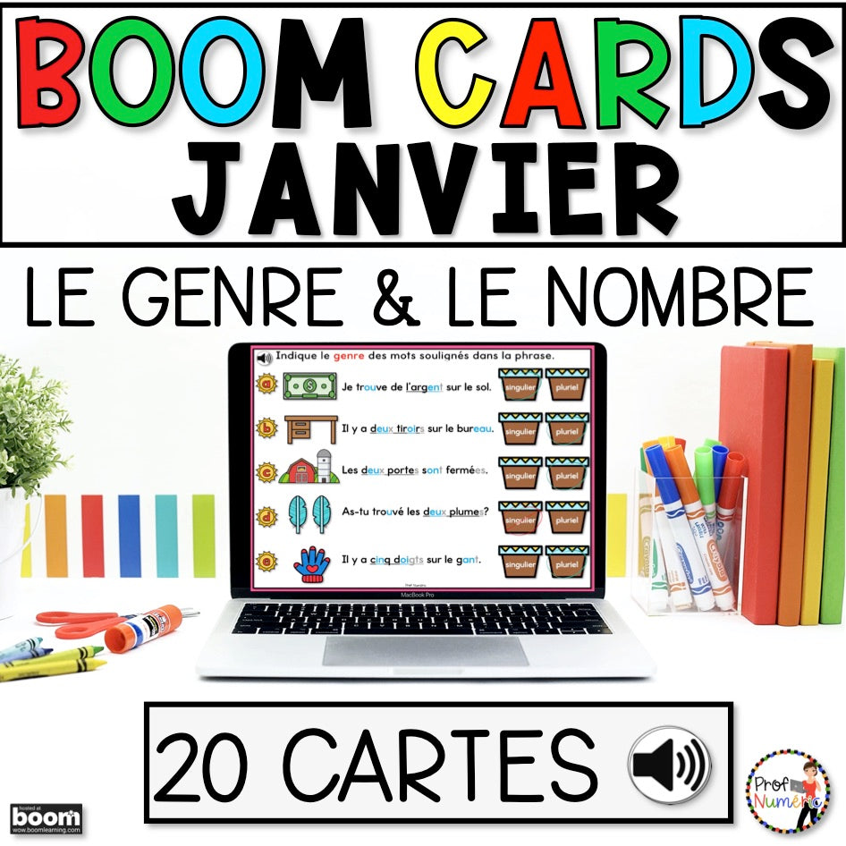 400 BOOM CARDS GRAMMAIRE - 1re