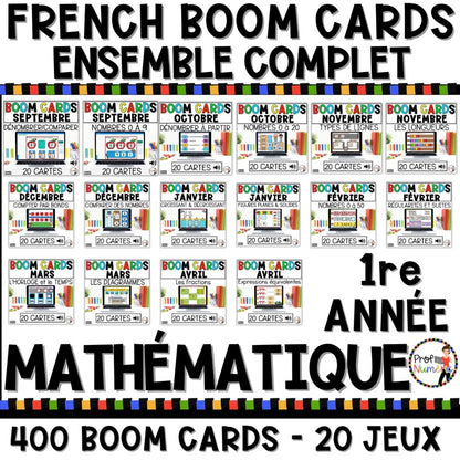 400 BOOM CARDS MATHS - 1re