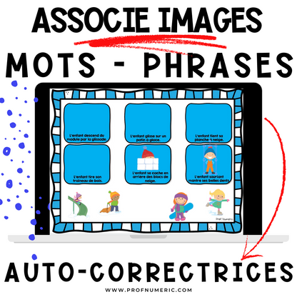 Google Slides - Associe l'image à la phrase - ENSEMBLE COMPLET