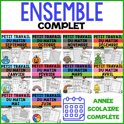 Petit Travail Du Matin - 2e année - ENSEMBLE GRANDISSANT