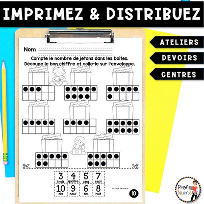 Petit Travail du Matin 1re année - FÉVRIER - Prof Numéric