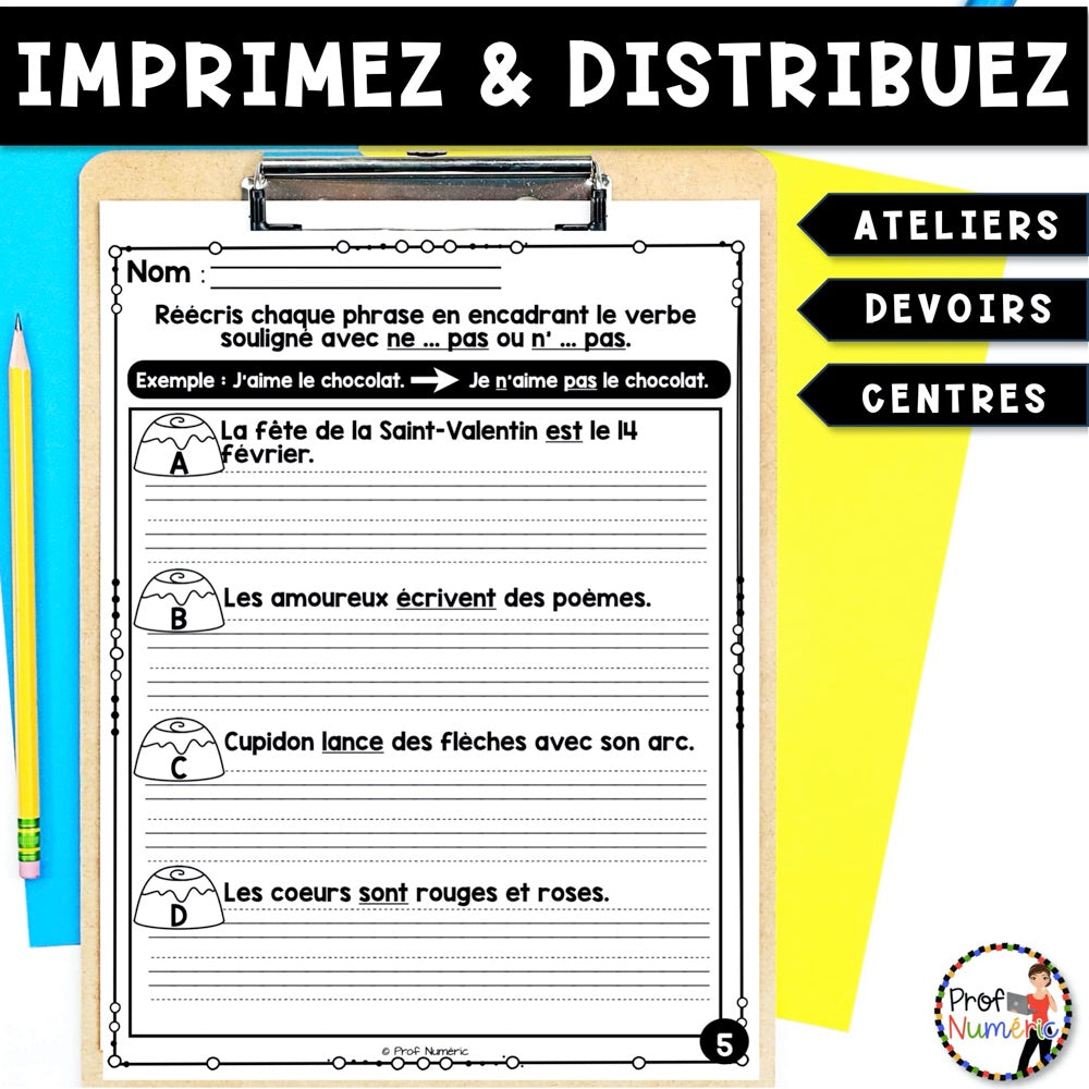 Petit Travail Du Matin - FÉVRIER - 2e année