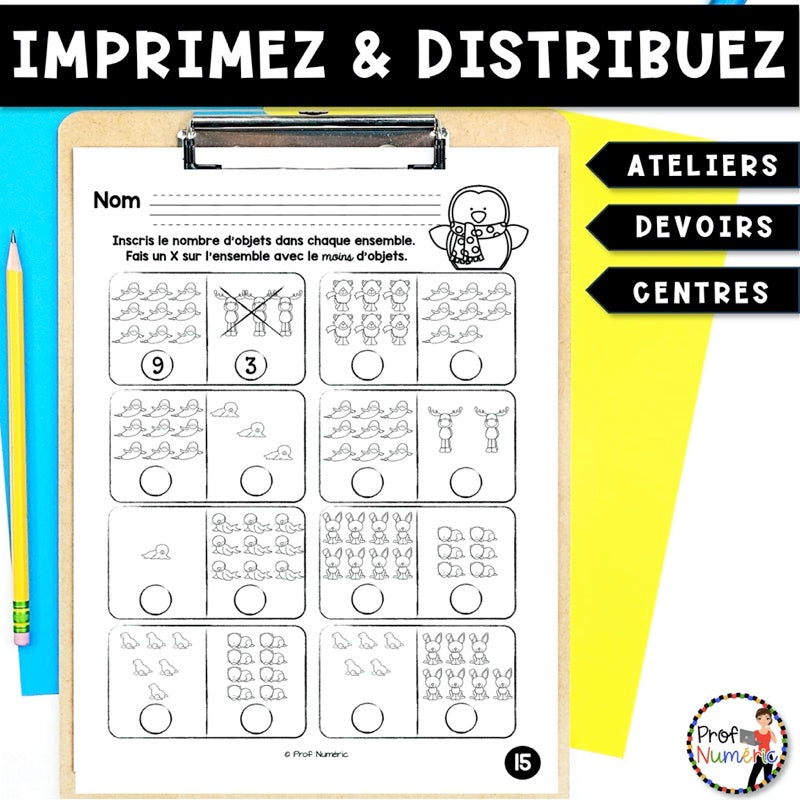 Petit Travail du Matin 1re année - JANVIER - Prof Numéric