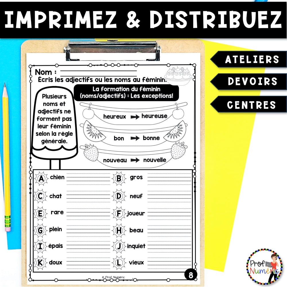 Petit Travail Du Matin - JUIN - 2e année