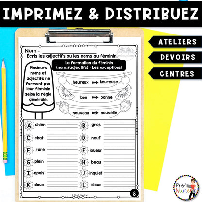Petit Travail Du Matin - JUIN - 2e année