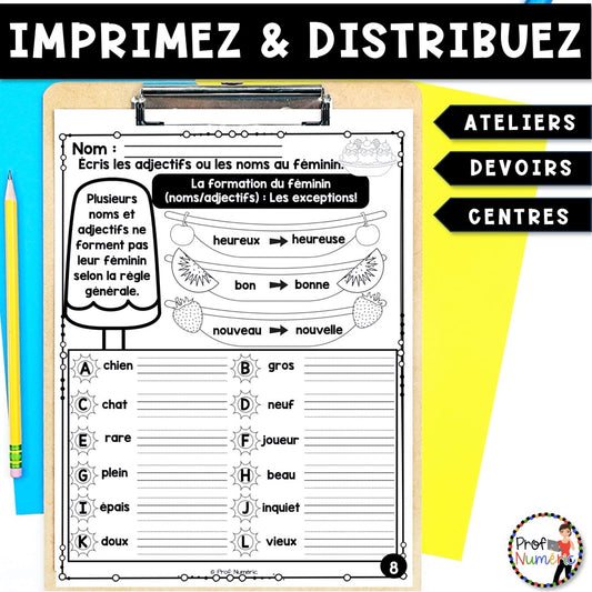 Petit Travail Du Matin - JUIN - 2e année
