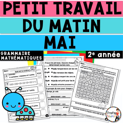 Petit Travail Du Matin - MAI - 2e année