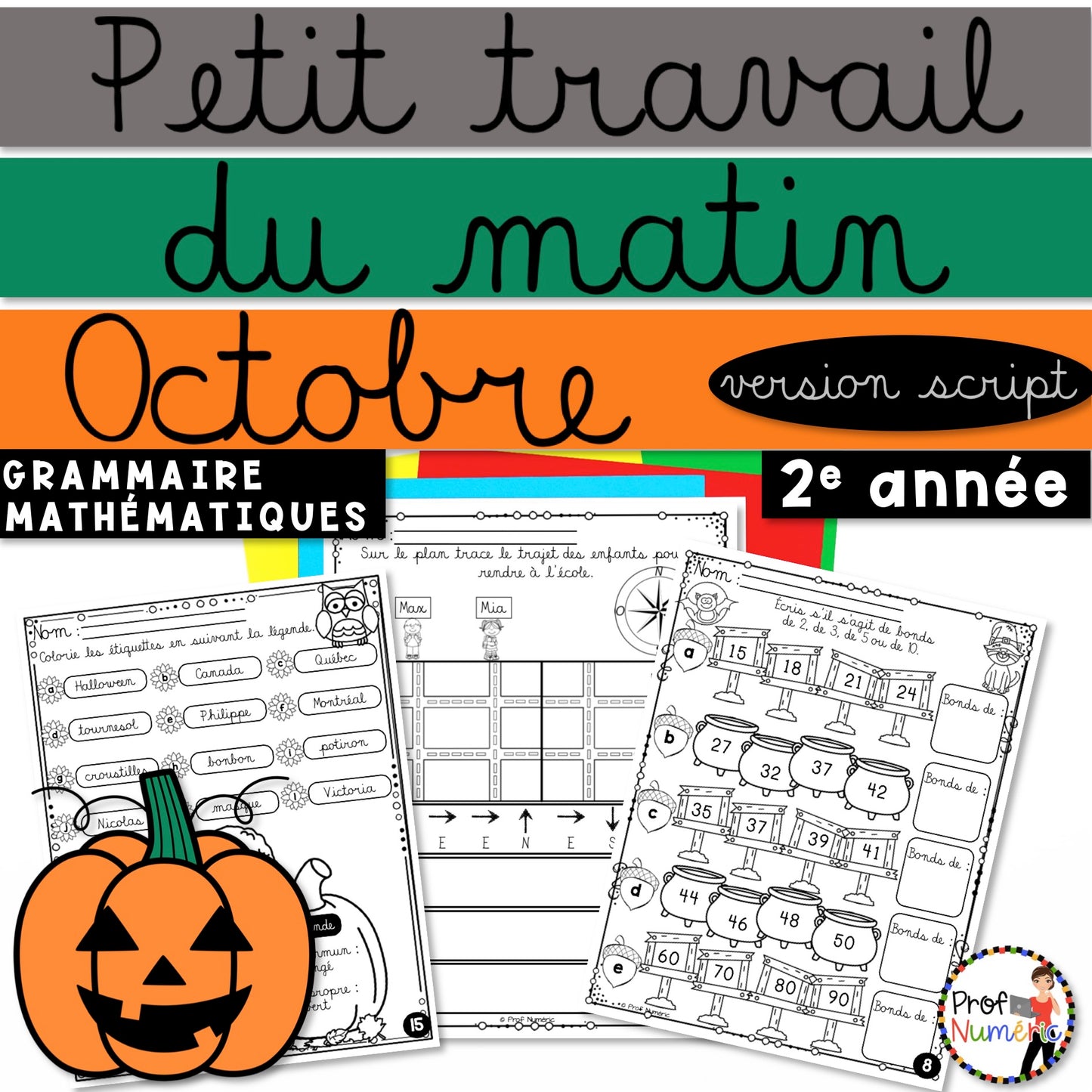 Petit Travail Du Matin - OCTOBRE - 2e année
