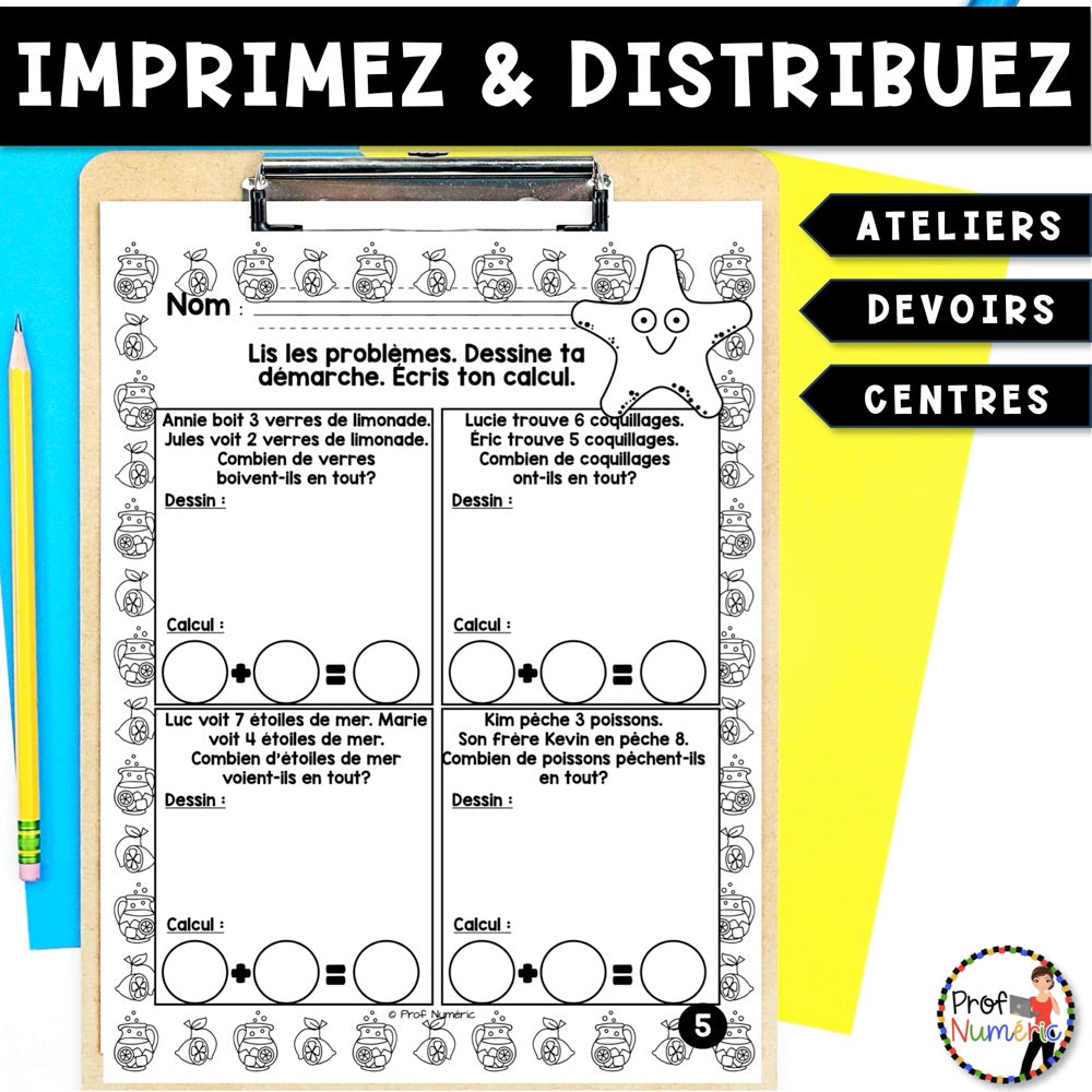 Petit Travail Du Matin - SEPTEMBRE - 2e année