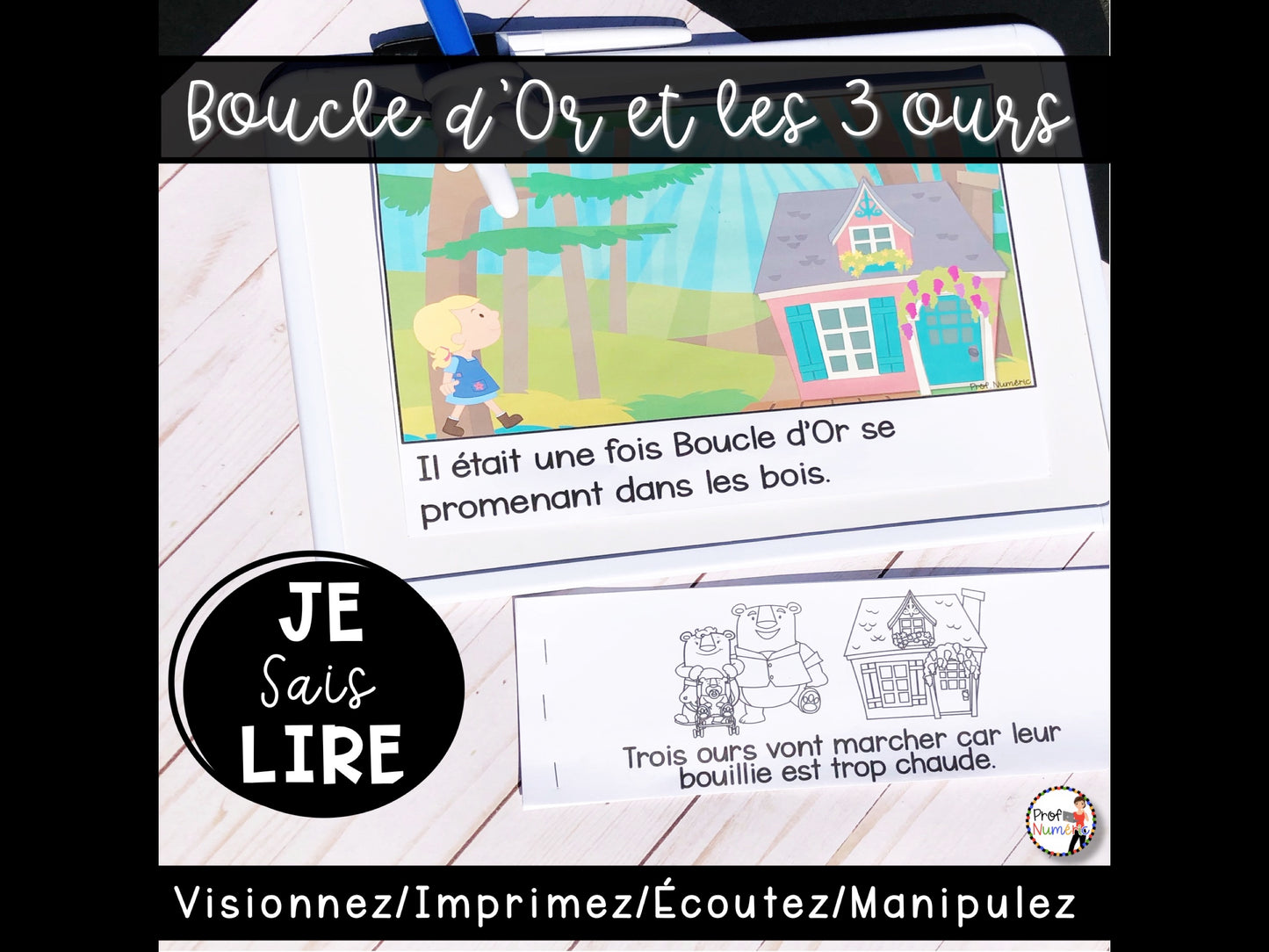 Conte - Boucle d'Or - BOOM CARDS - TNI - PDF - Je sais lire - Prof Numéric