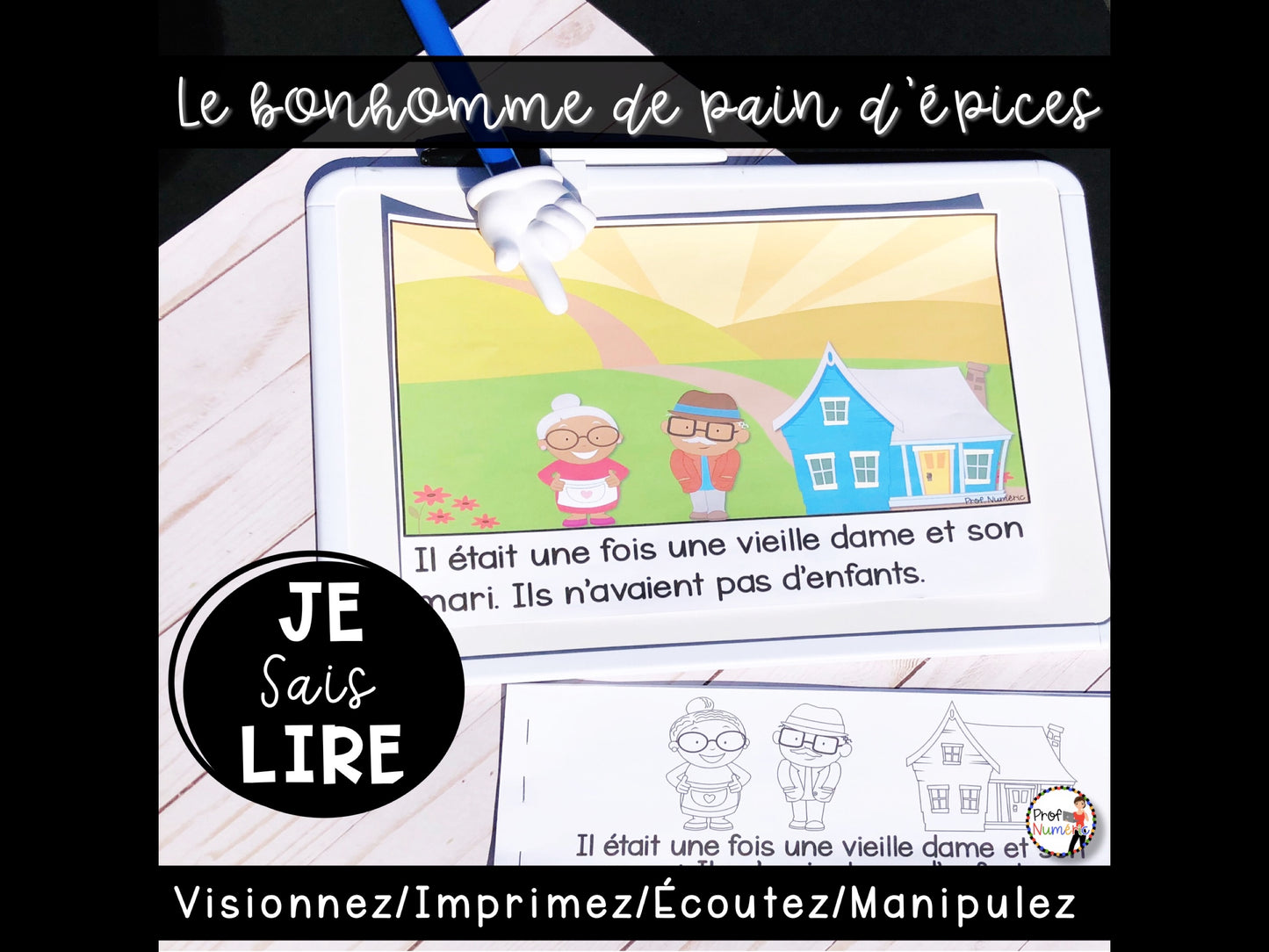 Conte - Le bonhomme de pain d'épices - BOOM CARDS - TNI - PDF - Je sais lire - Prof Numéric