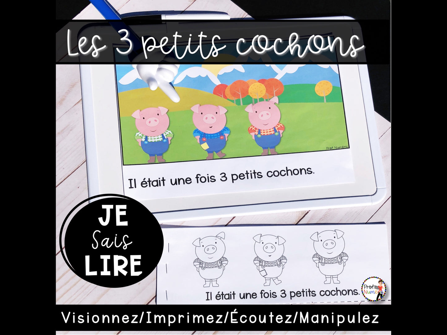 8 Contes célèbres - ENSEMBLE COMPLET - Je sais lire - Prof Numéric