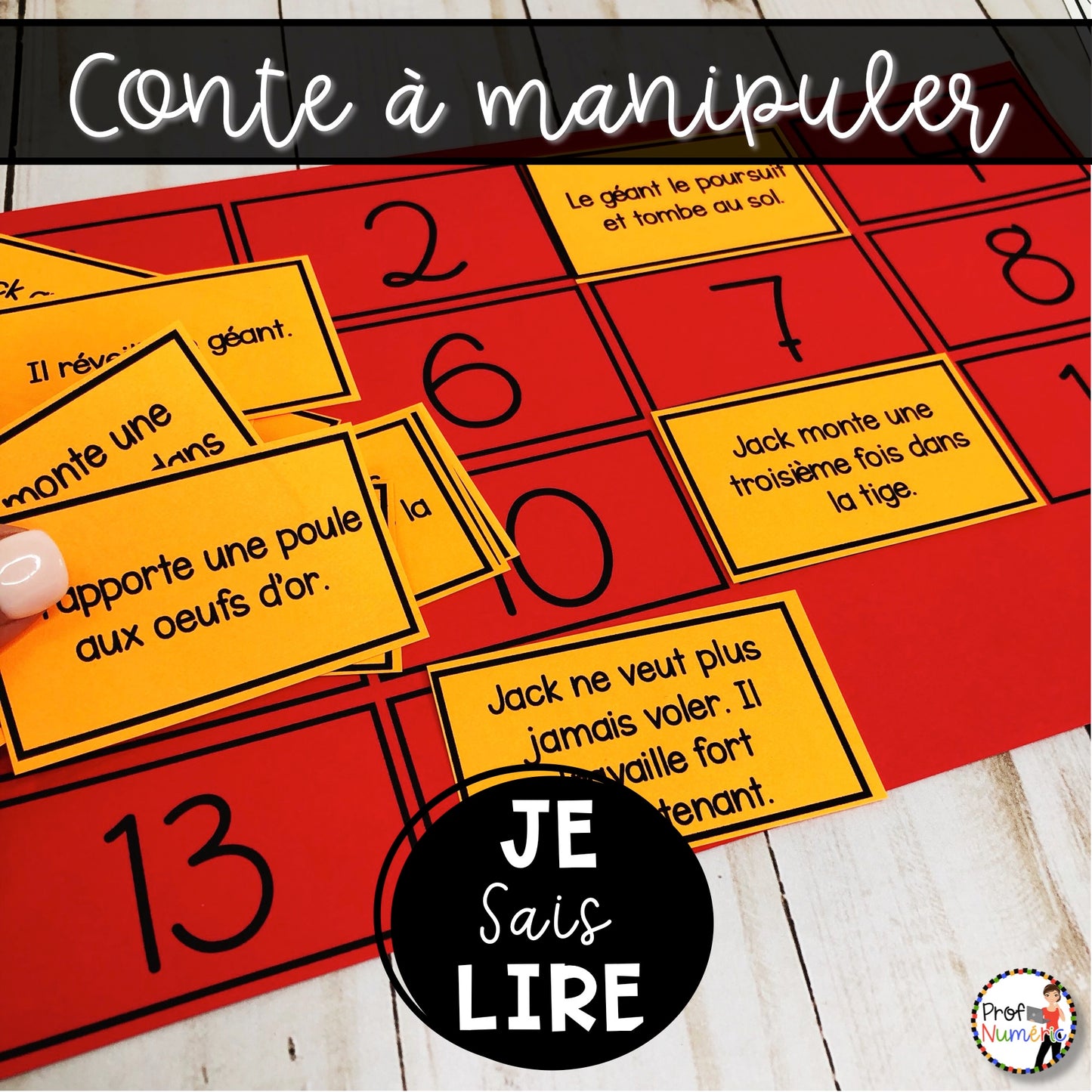 Conte - Jack et le Haricot magique - BOOM CARDS - TNI - PDF - Je sais lire - Prof Numéric