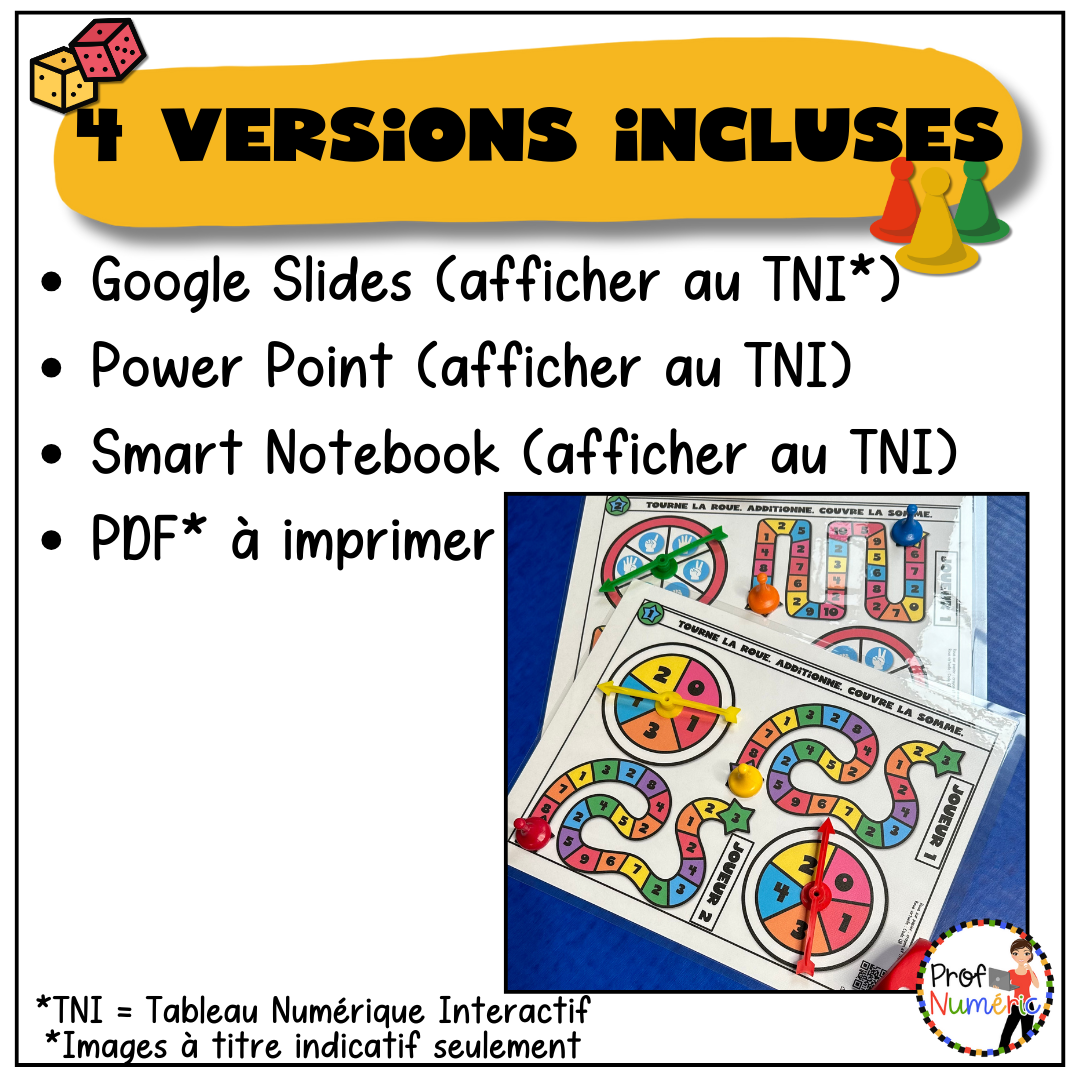 50 Jeux de plateau TNI - ENSEMBLE COMPLET - 2e - Prof Numéric