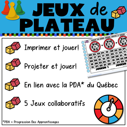 50 Jeux de plateau TNI - ENSEMBLE COMPLET - 1re - Prof Numéric