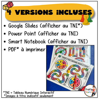 50 Jeux de plateau TNI - ENSEMBLE COMPLET - 1re - Prof Numéric