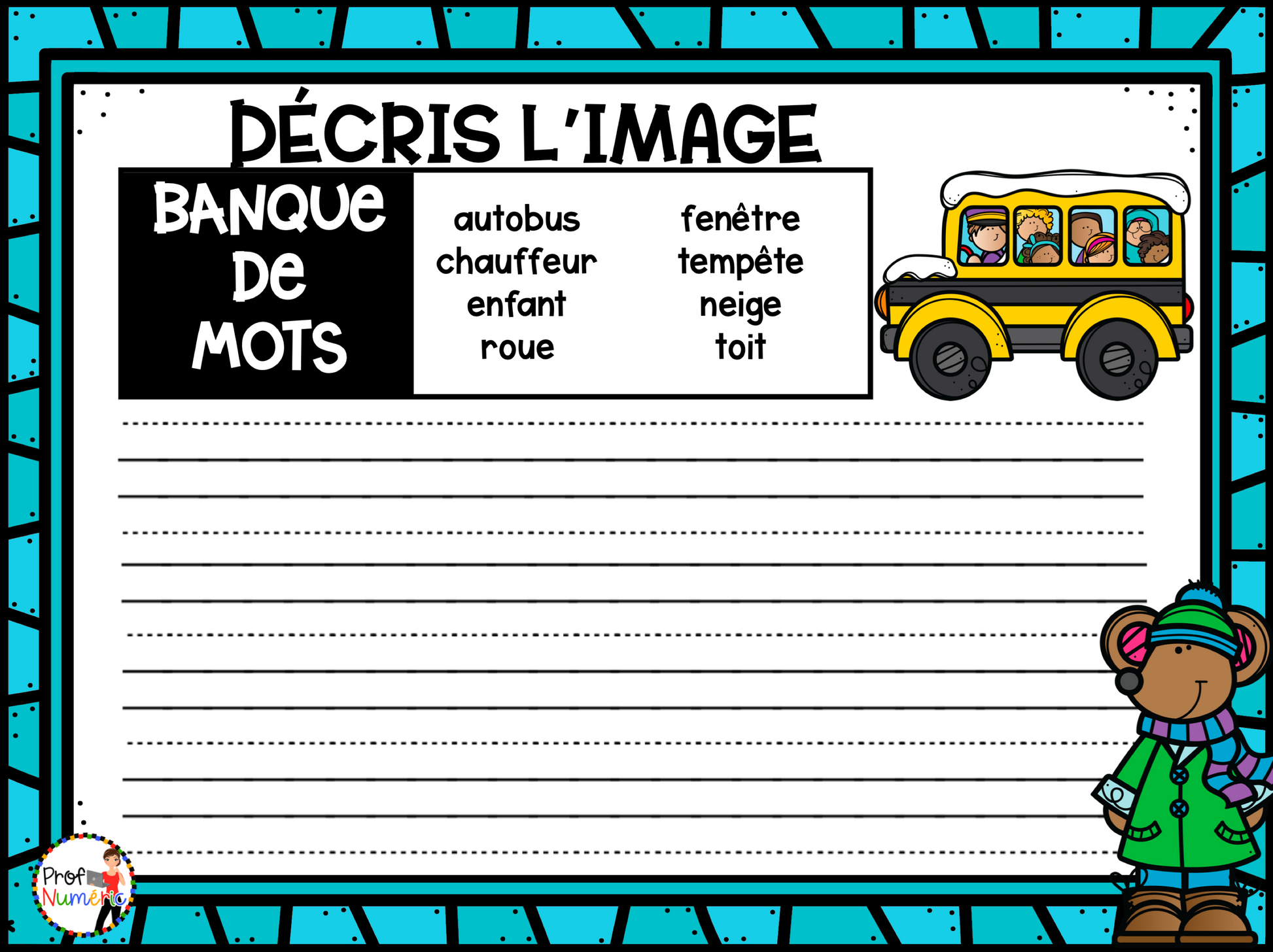Jeu TNI et Boom Cards - JANVIER - Jouer avec les mots - Prof Numéric