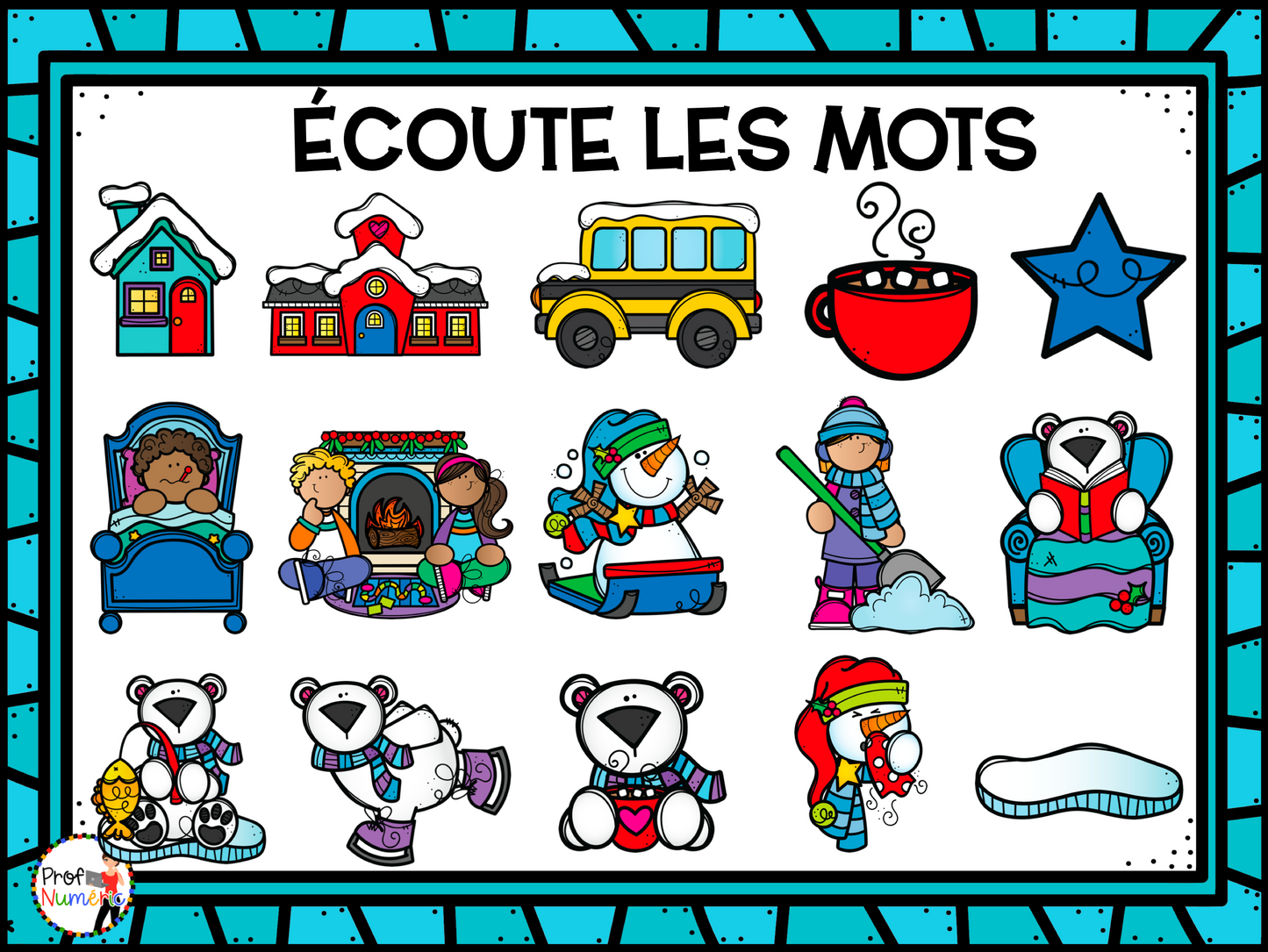 Jeu TNI et Boom Cards - JANVIER - Jouer avec les mots - Prof Numéric