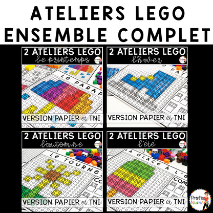 ATELIERS LEGO - BUNDLE - Reproduis les motifs (imprimer/digital) - Prof Numéric