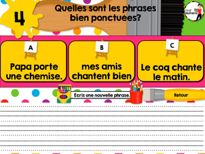 10 Jeux de grammaire TNI et Boom Cards