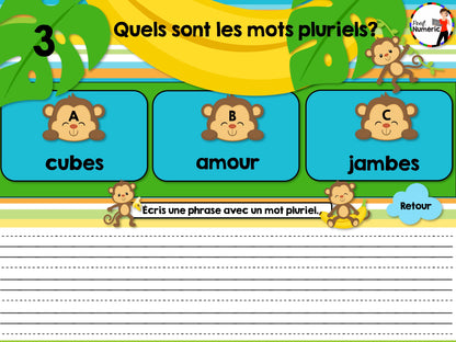 10 Jeux de grammaire TNI et Boom Cards