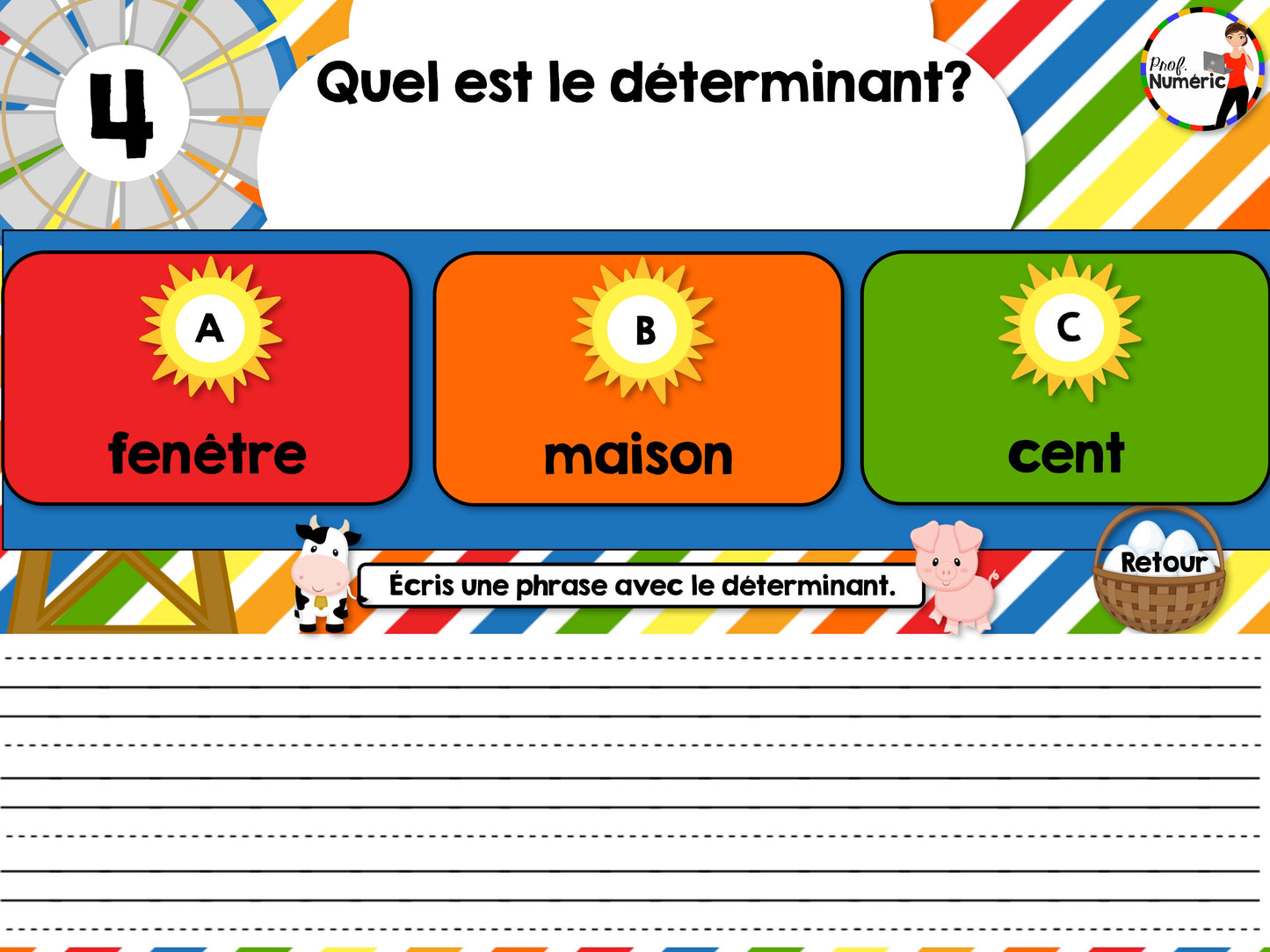 10 Jeux de grammaire TNI et Boom Cards