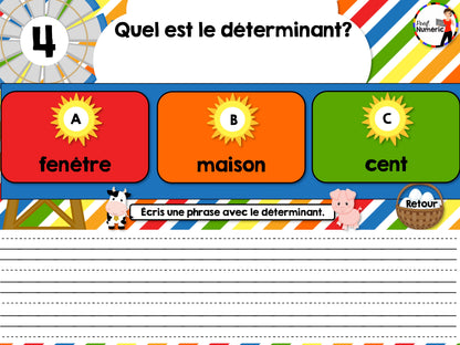 10 Jeux de grammaire TNI et Boom Cards