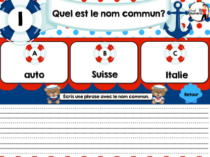 10 Jeux de grammaire TNI et Boom Cards