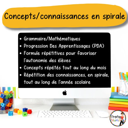 Spirale à imprimer - JUIN - 1re - Prof Numéric