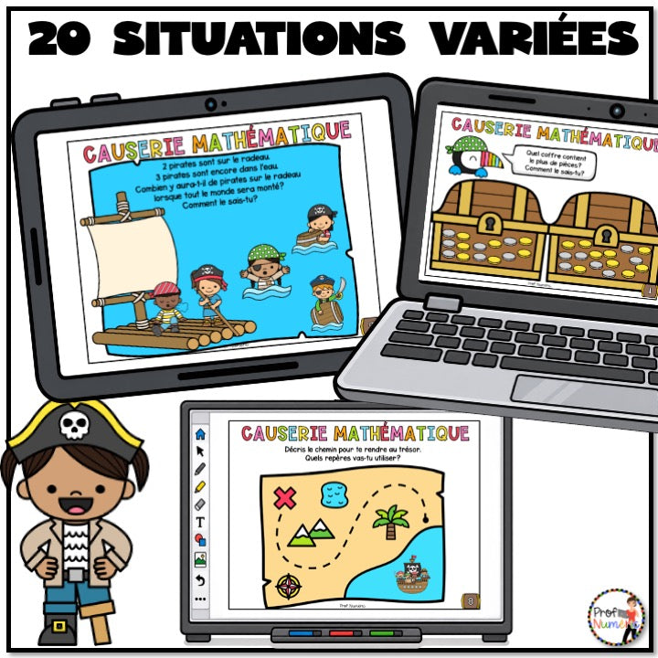 Causeries Mathématiques - Les pirates - 1re année