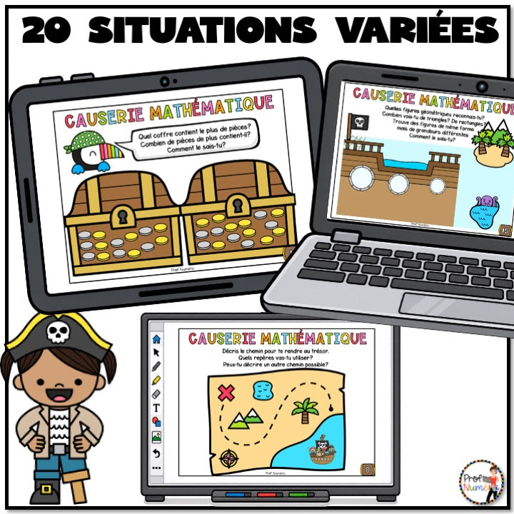 Causeries Mathématiques - Les pirates - 2e année