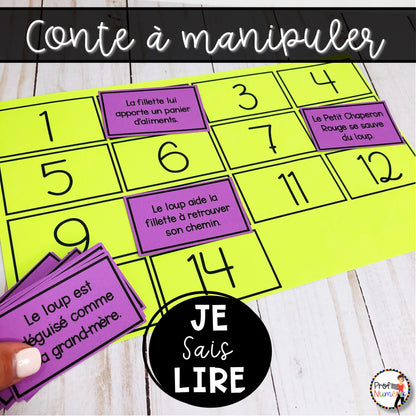 Conte - Le petit chaperon rouge - BOOM CARDS - TNI - PDF - Je sais lire - Prof Numéric