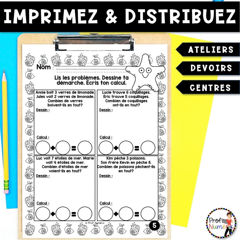 Petit Travail du Matin 1re année - JUIN - Prof Numéric
