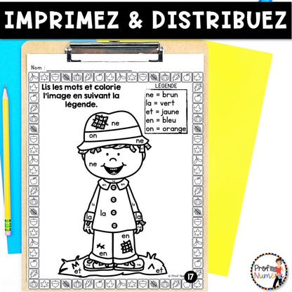 Petit Travail du Matin 1re année - OCTOBRE - Prof Numéric