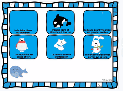 Google Slides - Associe l'image à la phrase - ENSEMBLE COMPLET