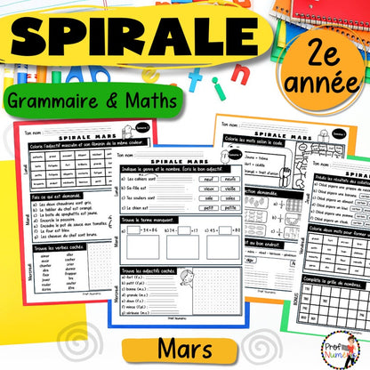 Spirale à imprimer - MARS - 2e