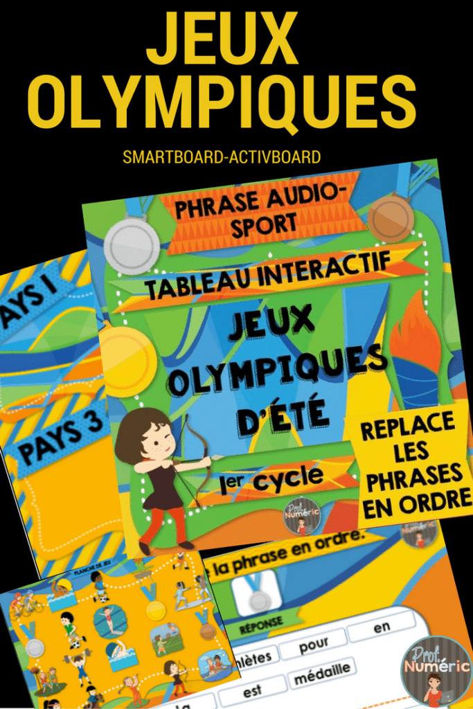 Littérature Jeux Olympiques Cycle 2 Jeux olympiques d'été interactifs - Prof Numéric