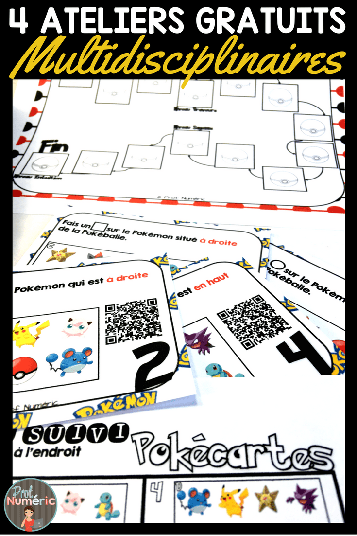 Pokémons de retour en classe, 3 ateliers gratuits!