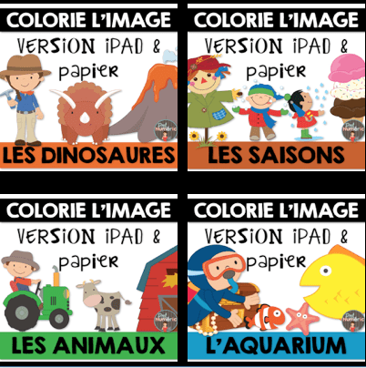 Colorie l’image dans Seesaw pour la Compréhension de lecture