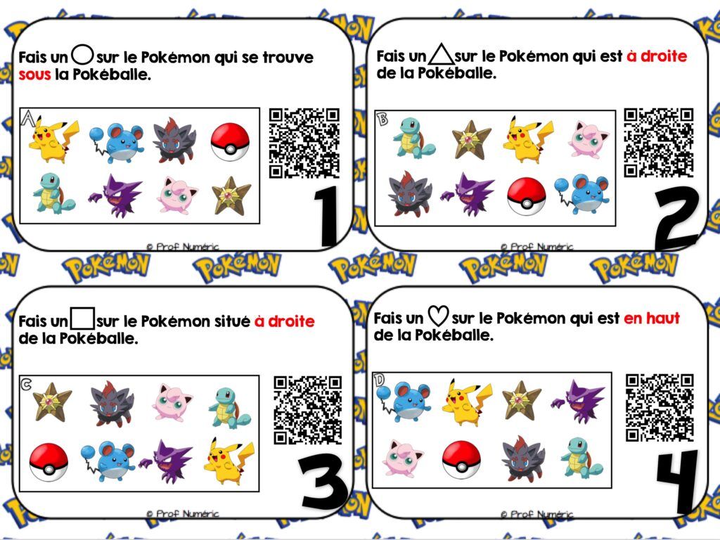 Pokémons de retour en classe! 4 Ateliers pour le 1er cycle du primaire.