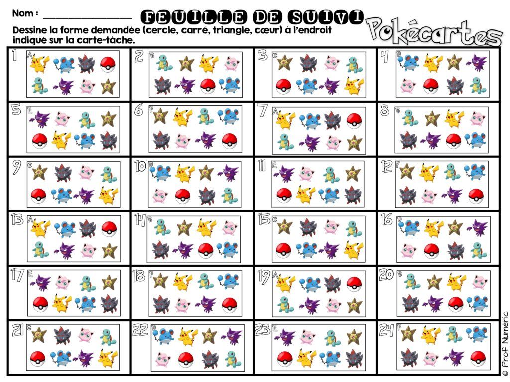Pokémons de retour en classe! 4 Ateliers pour le 1er cycle du primaire.