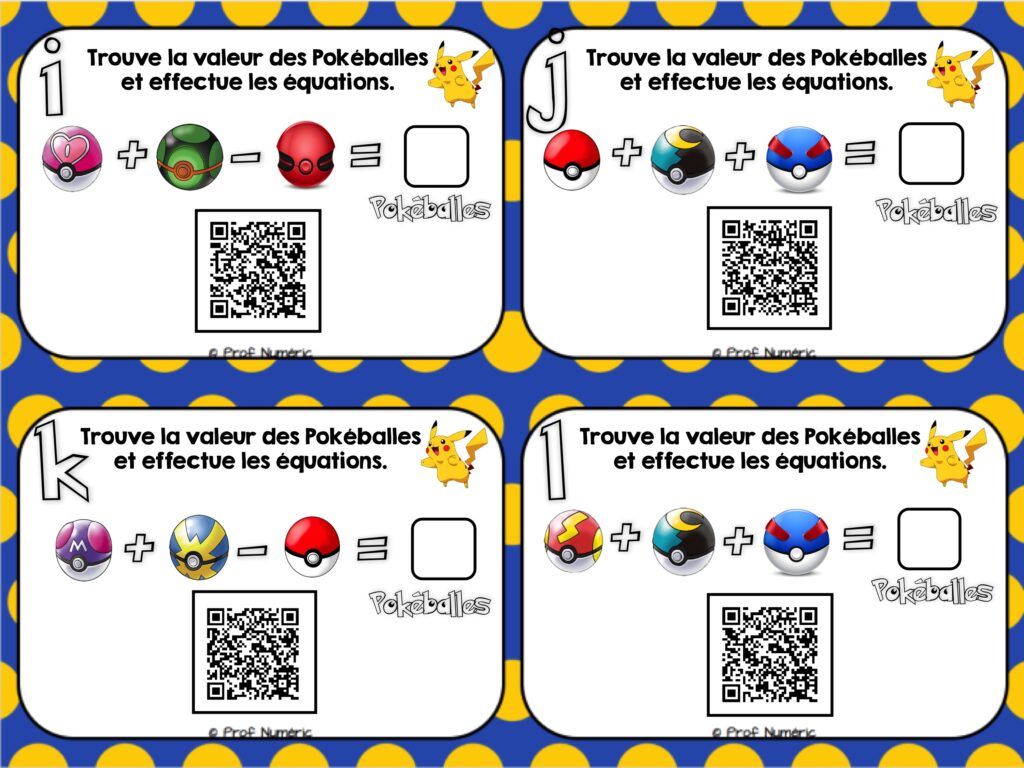 Pokémons de retour en classe! 4 Ateliers pour le 1er cycle du primaire.
